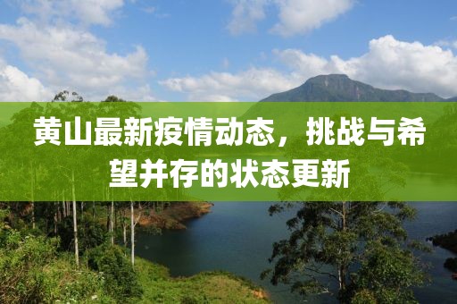 黃山最新疫情動態(tài)，挑戰(zhàn)與希望并存的狀態(tài)更新