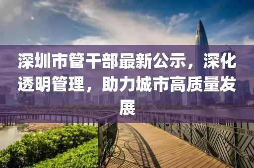 深圳市管干部最新公示，深化透明管理，助力城市高質(zhì)量發(fā)展