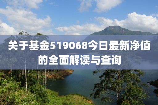 關于基金519068今日最新凈值的全面解讀與查詢