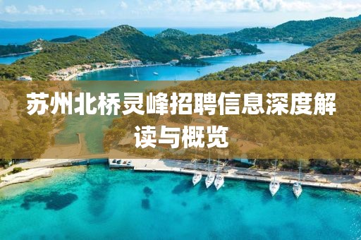 蘇州北橋靈峰招聘信息深度解讀與概覽