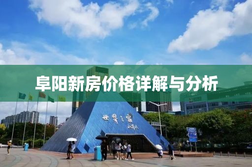 阜陽新房價格詳解與分析