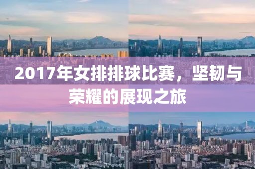 2017年女排排球比賽，堅韌與榮耀的展現(xiàn)之旅